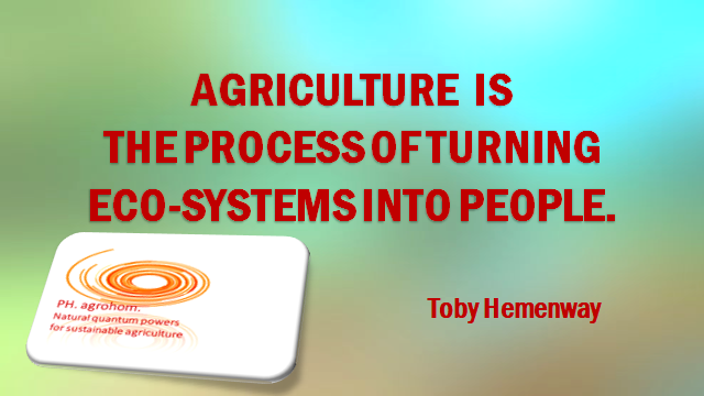 Agriculture is turning ecosystems into people 1 1 - Updating of (Intensive) Agriculture by Natural "Language of Frequences"