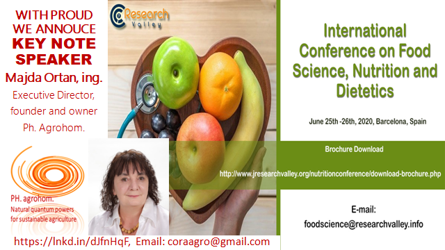 food conference konferenca hranan Španija 2020 - Naravni, homeodinamični proizvodi                 Cora agrohomeopathie - za trajnostmo, sonaravno pridelavo zdrave, naravne, energijsko žive hrane za ljudi ter krme za živali