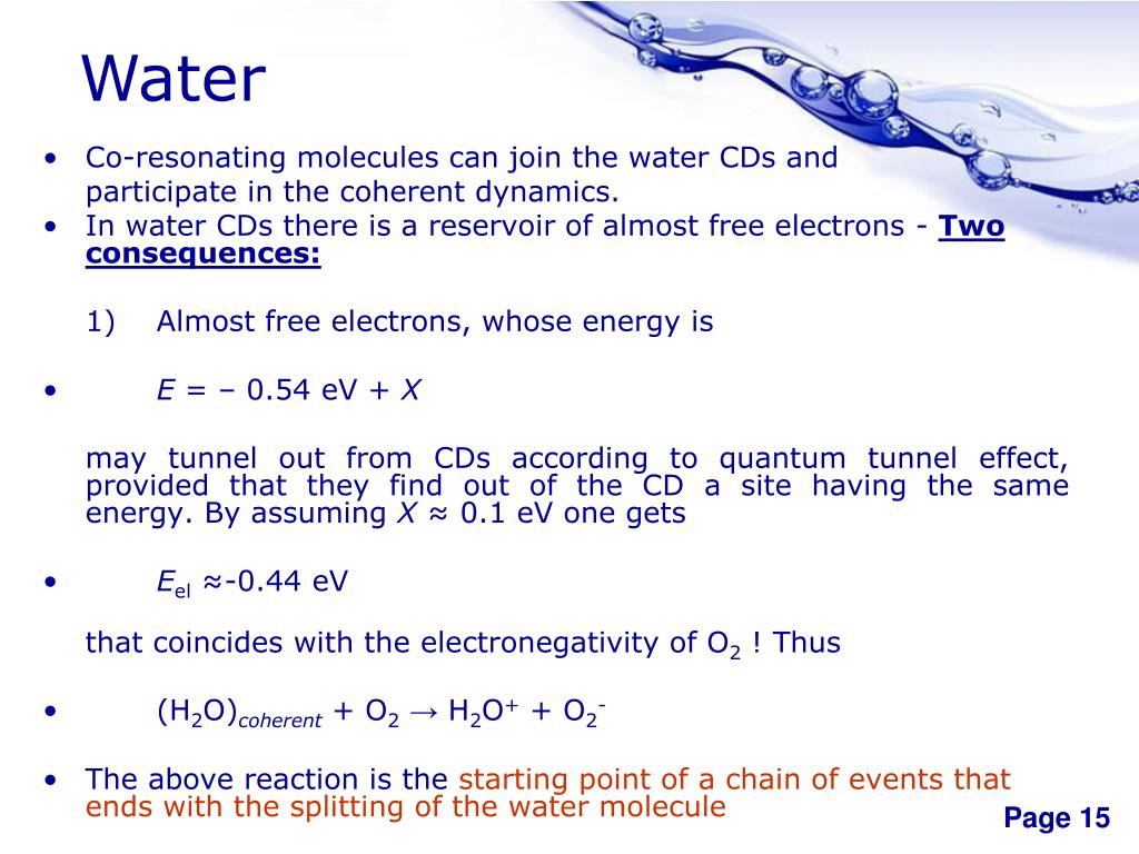 slide15 l - HER MAJESTY - WATER: The realization that water is in fact also a battery